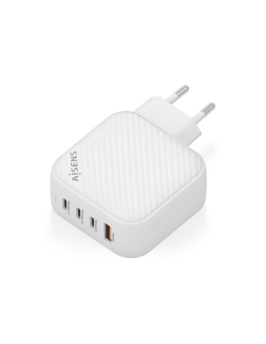 AISENS ASCH-100W4P028-W cargador de dispositivo móvil Universal Corriente alterna Carga rápida Interior
