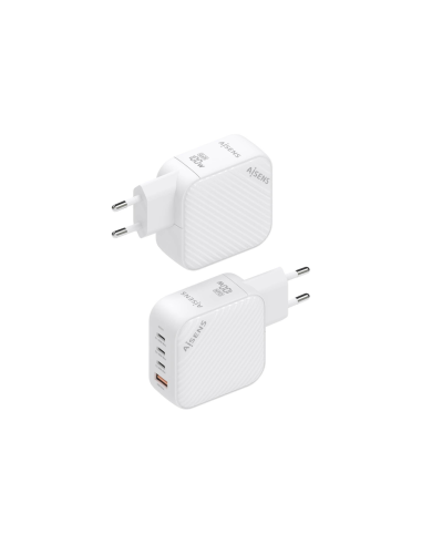 AISENS ASCH-100W4P028-W cargador de dispositivo móvil Universal Corriente alterna Carga rápida Interior