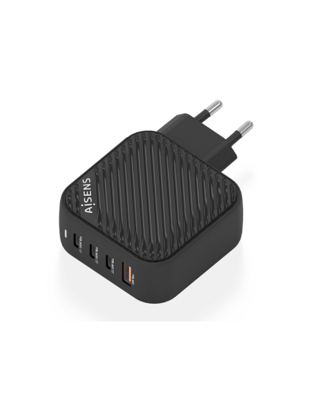 AISENS ASCH-100W4P029-BK cargador de dispositivo móvil Universal Corriente alterna Carga rápida Interior