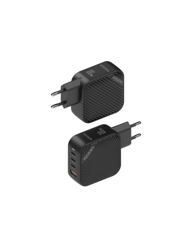 AISENS ASCH-100W4P029-BK cargador de dispositivo móvil Universal Corriente alterna Carga rápida Interior