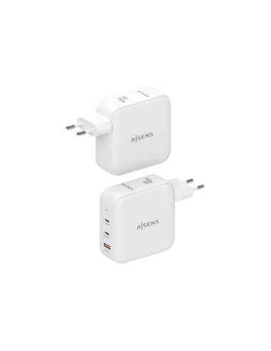 AISENS ASCH-140W3P030-W cargador de dispositivo móvil Universal Corriente alterna Carga rápida Interior