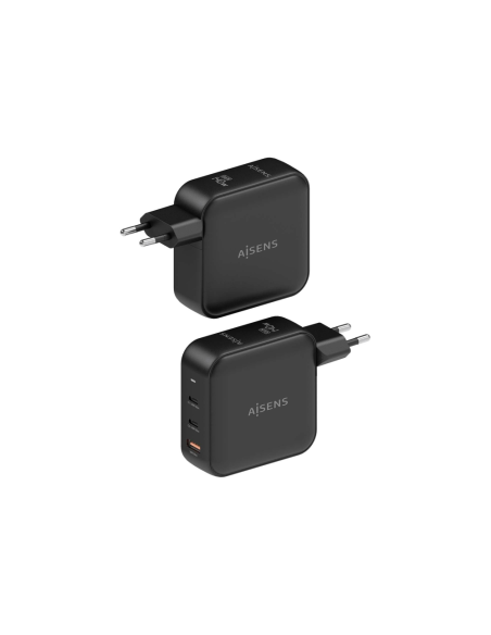 AISENS ASCH-140W3P031-BK cargador de dispositivo móvil Universal Corriente alterna Carga rápida Interior