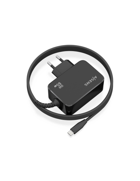 AISENS ASCH-1PD65WL033-BK cargador de dispositivo móvil Universal Corriente alterna Interior