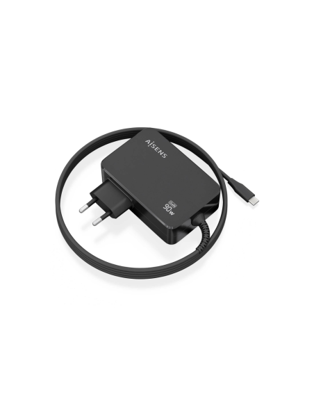 AISENS ASCH-1PD90WL034-BK cargador de dispositivo móvil Universal Negro Corriente alterna Interior