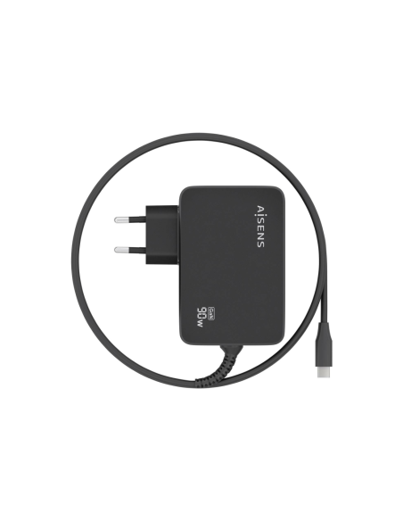 AISENS ASCH-1PD90WL034-BK cargador de dispositivo móvil Universal Negro Corriente alterna Interior