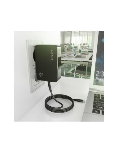AISENS ASCH-1PD90WL034-BK cargador de dispositivo móvil Universal Negro Corriente alterna Interior
