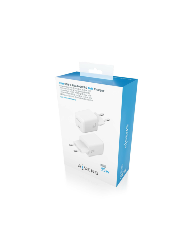 AISENS ASCH-35W1P016-W cargador de dispositivo móvil Universal Corriente alterna Carga rápida Interior