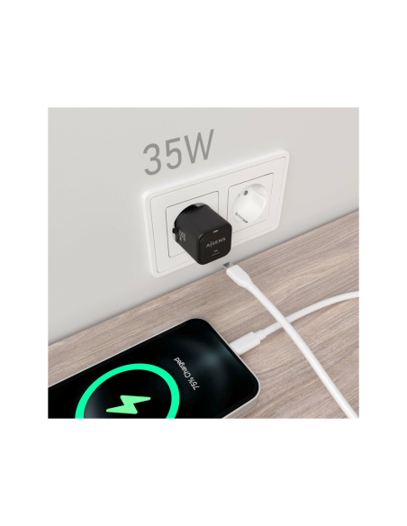 AISENS ASCH-35W1P023-BK cargador de dispositivo móvil Universal Corriente alterna Carga rápida Interior