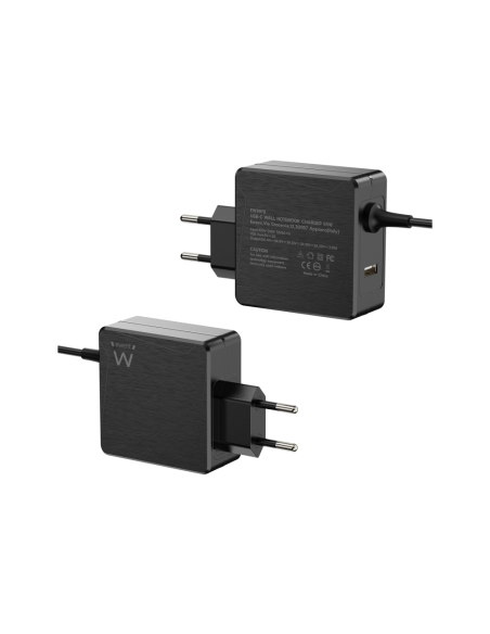 Ewent EW3978 cargador de dispositivo móvil Portátil Negro Corriente alterna Carga rápida Interior