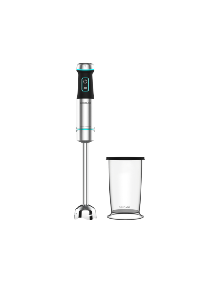 Cecotec Power TitanBlack 1200 XL 0,8 L Batidora de inmersión 1200 W Negro, Plata