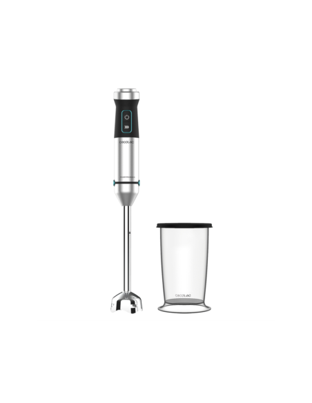 Cecotec Power TitanBlack 1500 XL 0,8 L Batidora de inmersión 1500 W Negro, Plata