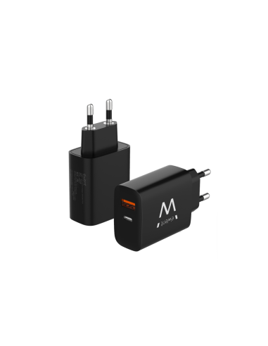 Ewent EW1319 cargador de dispositivo móvil Universal Negro Corriente alterna Carga rápida Interior