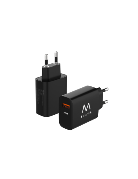 Ewent EW1319 cargador de dispositivo móvil Universal Negro Corriente alterna Carga rápida Interior