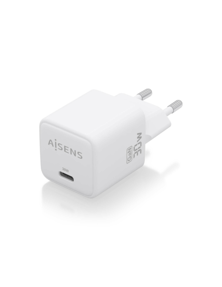 AISENS ASCH-30W1P035-W cargador de dispositivo móvil Universal Corriente alterna Carga rápida Interior