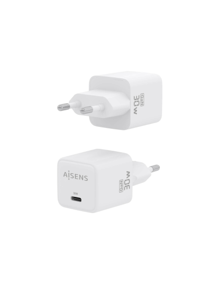 AISENS ASCH-30W1P035-W cargador de dispositivo móvil Universal Corriente alterna Carga rápida Interior