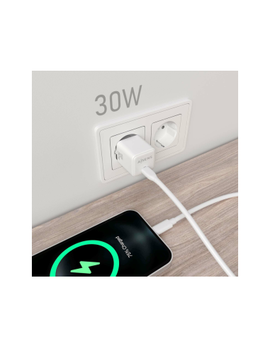 AISENS ASCH-30W1P035-W cargador de dispositivo móvil Universal Corriente alterna Carga rápida Interior