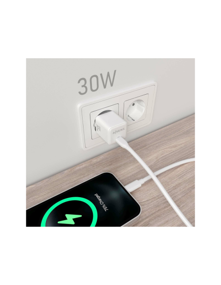 AISENS ASCH-30W1P035-W cargador de dispositivo móvil Universal Corriente alterna Carga rápida Interior