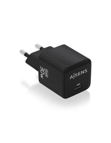 AISENS ASCH-30W1P036-BK cargador de dispositivo móvil Universal Corriente alterna Carga rápida Interior
