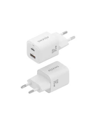 AISENS ASCH-35W2P024-W cargador de dispositivo móvil Universal Corriente alterna Carga rápida Interior