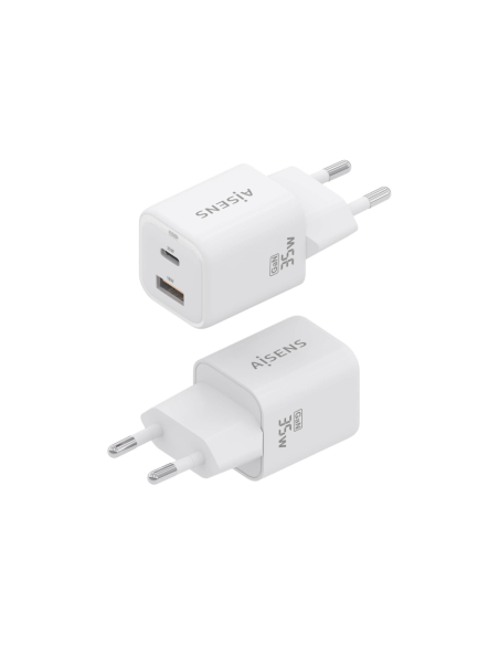 AISENS ASCH-35W2P024-W cargador de dispositivo móvil Universal Corriente alterna Carga rápida Interior
