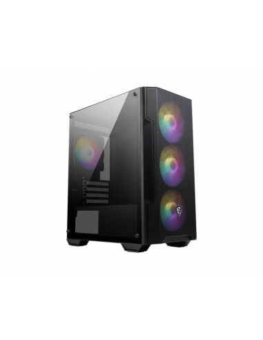 MSI MAG Forge M100A Micro Torre Negro, Transparente