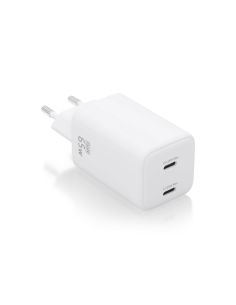 AISENS ASCH-65W2P039-W cargador de dispositivo móvil Universal Corriente alterna Carga rápida Interior 2