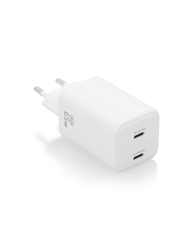 AISENS ASCH-65W2P039-W cargador de dispositivo móvil Universal Corriente alterna Carga rápida Interior