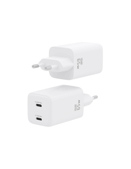 AISENS ASCH-65W2P039-W cargador de dispositivo móvil Universal Corriente alterna Carga rápida Interior