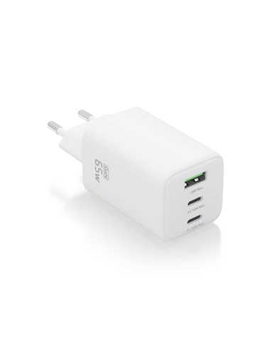 AISENS ASCH-65W3P041-W cargador de dispositivo móvil Universal Corriente alterna Carga rápida Interior