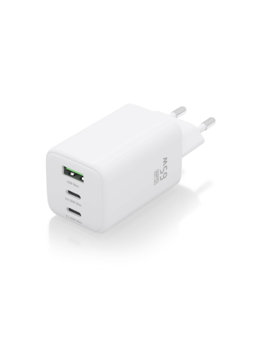 AISENS ASCH-65W3P041-W cargador de dispositivo móvil Universal Corriente alterna Carga rápida Interior