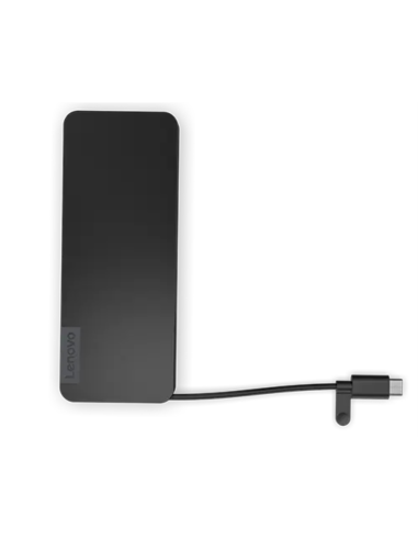 Lenovo 4X11N40212 base para portátil y replicador de puertos Alámbrico USB 3.2 Gen 1 (3.1 Gen 1) Type-C Negro
