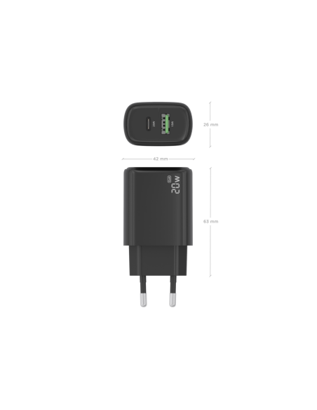 AISENS A110-0910 cargador de dispositivo móvil Universal Corriente alterna Carga rápida Interior
