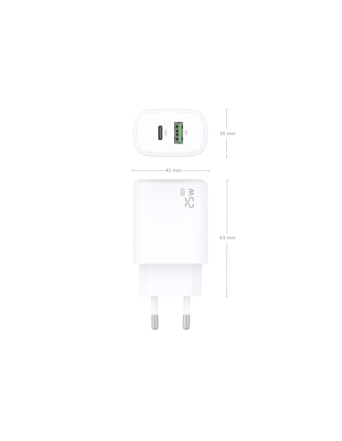 AISENS A110-0911 cargador de dispositivo móvil Universal Corriente alterna Carga rápida Interior