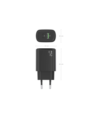 AISENS A110-0912 cargador de dispositivo móvil Universal Blanco Corriente alterna Carga rápida Interior