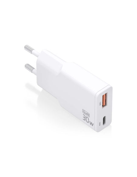 AISENS ASCH-30W2P046-W cargador de dispositivo móvil Cámara digital, MP3, MP4, Teléfono móvil, Navegante, Portátil, Consola de j