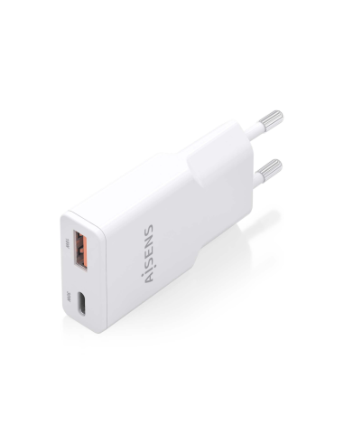 AISENS ASCH-30W2P046-W cargador de dispositivo móvil Cámara digital, MP3, MP4, Teléfono móvil, Navegante, Portátil, Consola de j