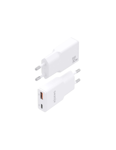 AISENS ASCH-30W2P046-W cargador de dispositivo móvil Cámara digital, MP3, MP4, Teléfono móvil, Navegante, Portátil, Consola de j