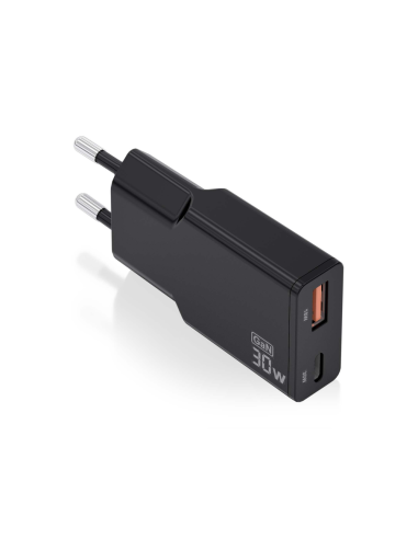 AISENS ASCH-30W2P047-BK cargador de dispositivo móvil Cámara digital, MP3, MP4, Teléfono móvil, Navegante, Portátil, Consola de 