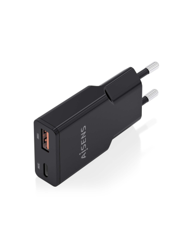 AISENS ASCH-30W2P047-BK cargador de dispositivo móvil Cámara digital, MP3, MP4, Teléfono móvil, Navegante, Portátil, Consola de 