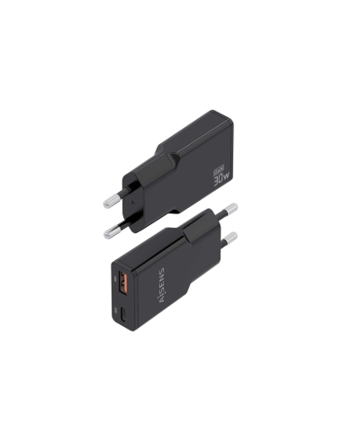 AISENS ASCH-30W2P047-BK cargador de dispositivo móvil Cámara digital, MP3, MP4, Teléfono móvil, Navegante, Portátil, Consola de 
