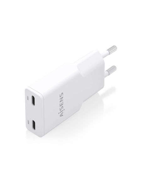 AISENS ASCH-30W2P048-W cargador de dispositivo móvil Cámara digital, MP3, MP4, Teléfono móvil, Navegante, Portátil, Consola de j