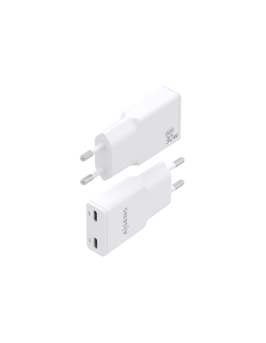 AISENS ASCH-30W2P048-W cargador de dispositivo móvil Cámara digital, MP3, MP4, Teléfono móvil, Navegante, Portátil, Consola de j