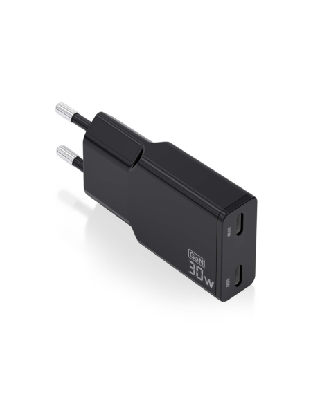 AISENS ASCH-30W2P049-BK cargador de dispositivo móvil Cámara digital, MP3, MP4, Teléfono móvil, Navegante, Portátil, Consola de 