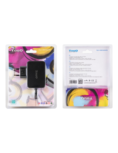 TooQ TQLC-USBCGAN45PD cargador de dispositivo móvil Portátil, Universal Corriente alterna Interior