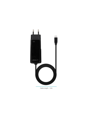 TooQ TQLC-USBCGAN65PD-C cargador de dispositivo móvil Portátil, Universal Corriente alterna Interior