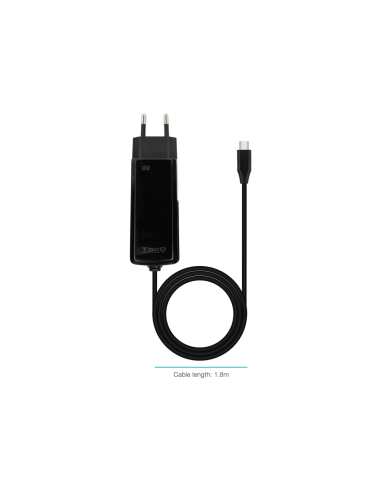 TooQ TQLC-USBCGAN90PD-C cargador de dispositivo móvil Portátil, Universal Corriente alterna Interior