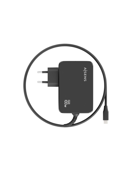 AISENS ASCH-1PD100WL50-BK cargador de dispositivo móvil Cámara digital, GPS, Teléfono móvil, Portátil, Smartphone, Tableta, Univ