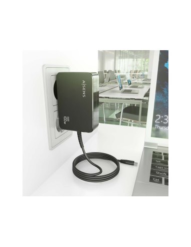 AISENS ASCH-1PD100WL50-BK cargador de dispositivo móvil Cámara digital, GPS, Teléfono móvil, Portátil, Smartphone, Tableta, Univ