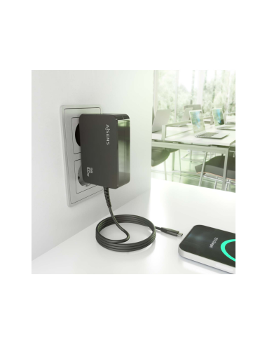 AISENS ASCH-1PD100WL50-BK cargador de dispositivo móvil Cámara digital, GPS, Teléfono móvil, Portátil, Smartphone, Tableta, Univ