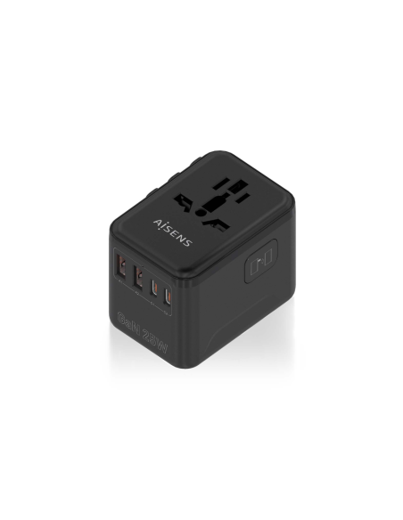 AISENS ASPS-2A2C08-BK cargador de dispositivo móvil Corriente alterna Carga rápida Interior